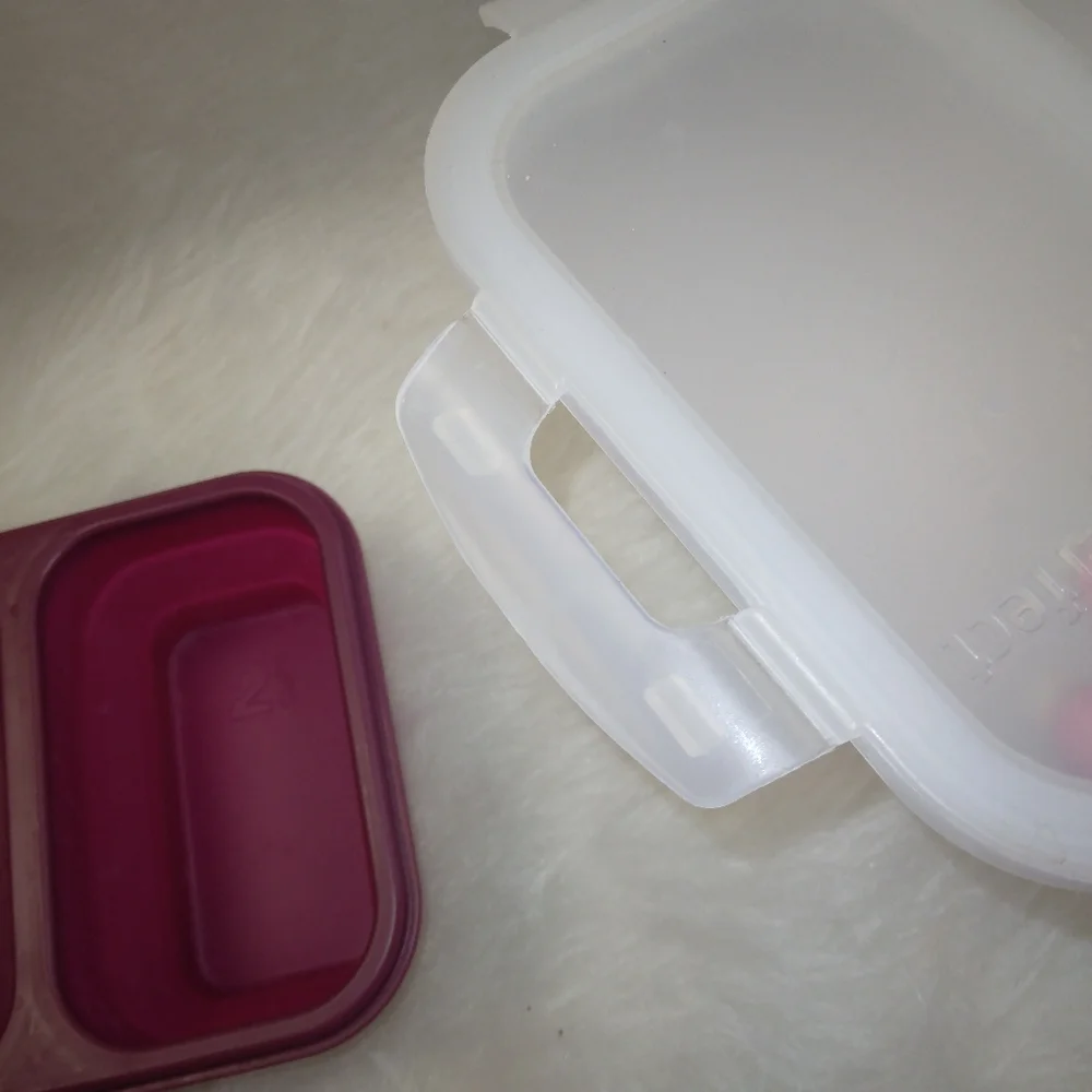 Crofton Perfect Postion Silicon Container w/locking lid, collapsible, Ma…